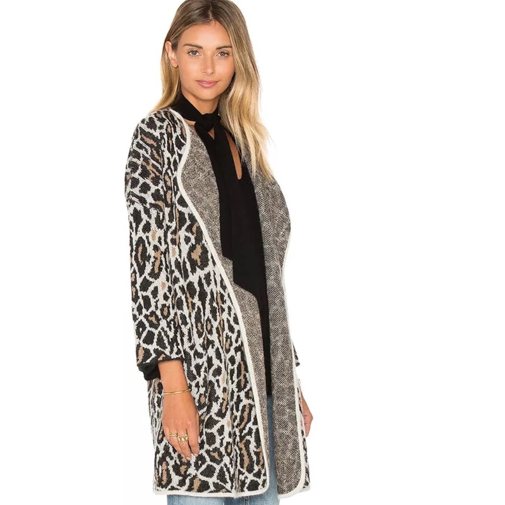 Joie wool cheetah print sweater